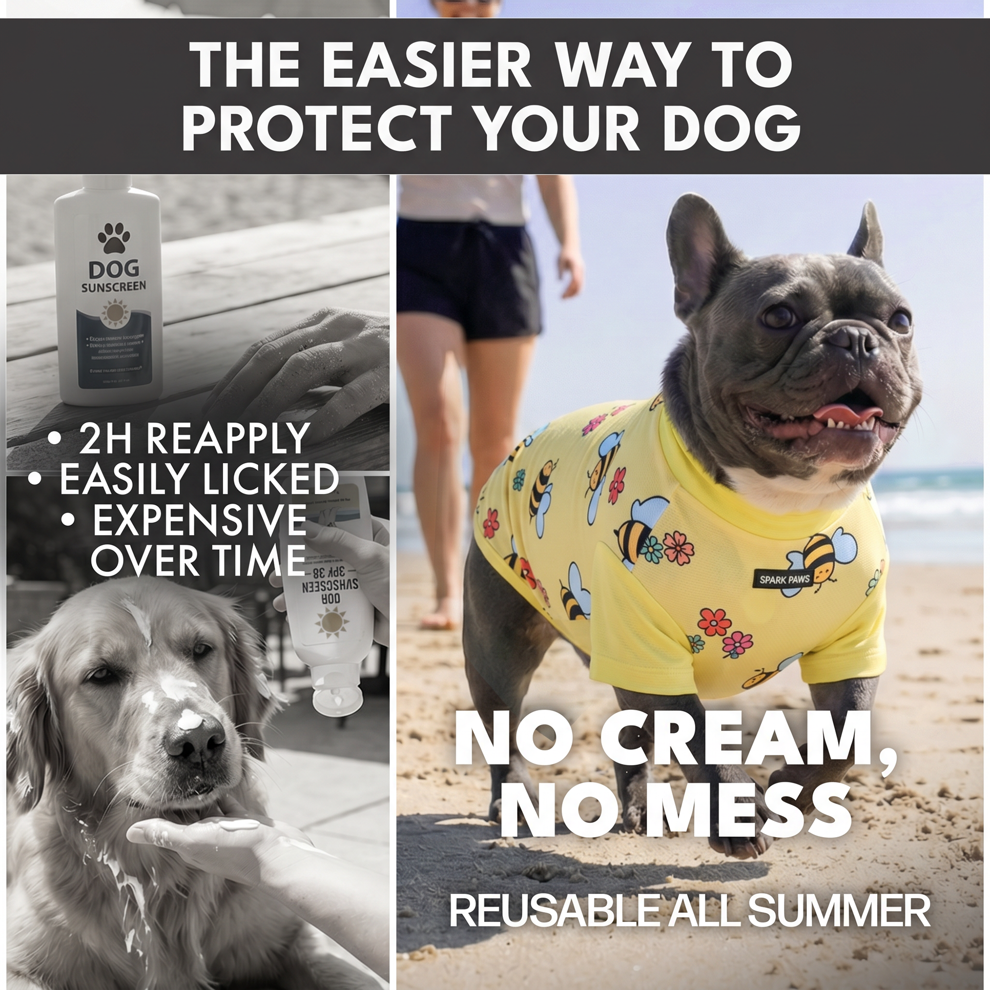 Sunblock Dog T-Shirt (3-pack) - Breeze. Bees. Watermelon - Image 8