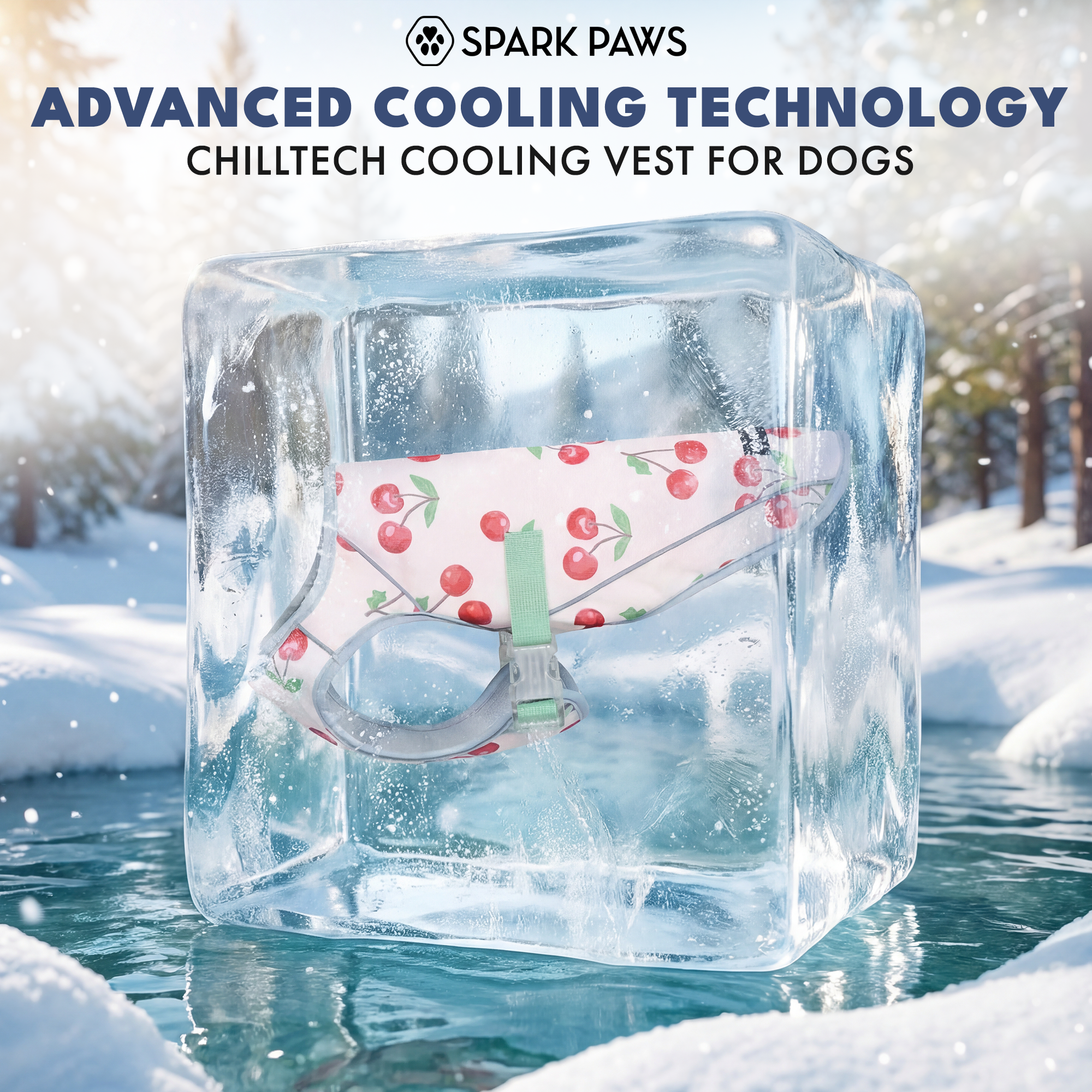Dog Cooling Vest (2-pack) - Cherries & Popsicles - Image 8