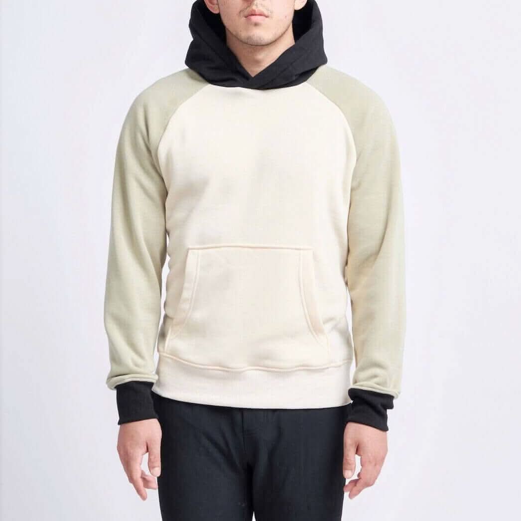 Olive Cream Human Hoodie - Image 4