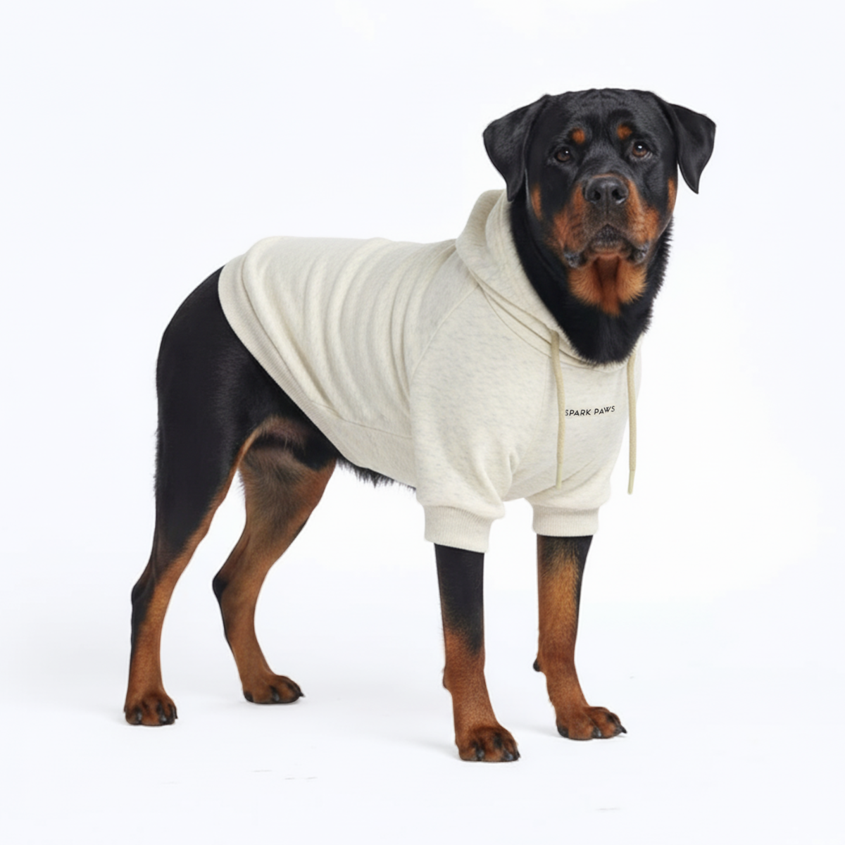 Essential Dog Hoodie - Oatmeal Heather - Image 6