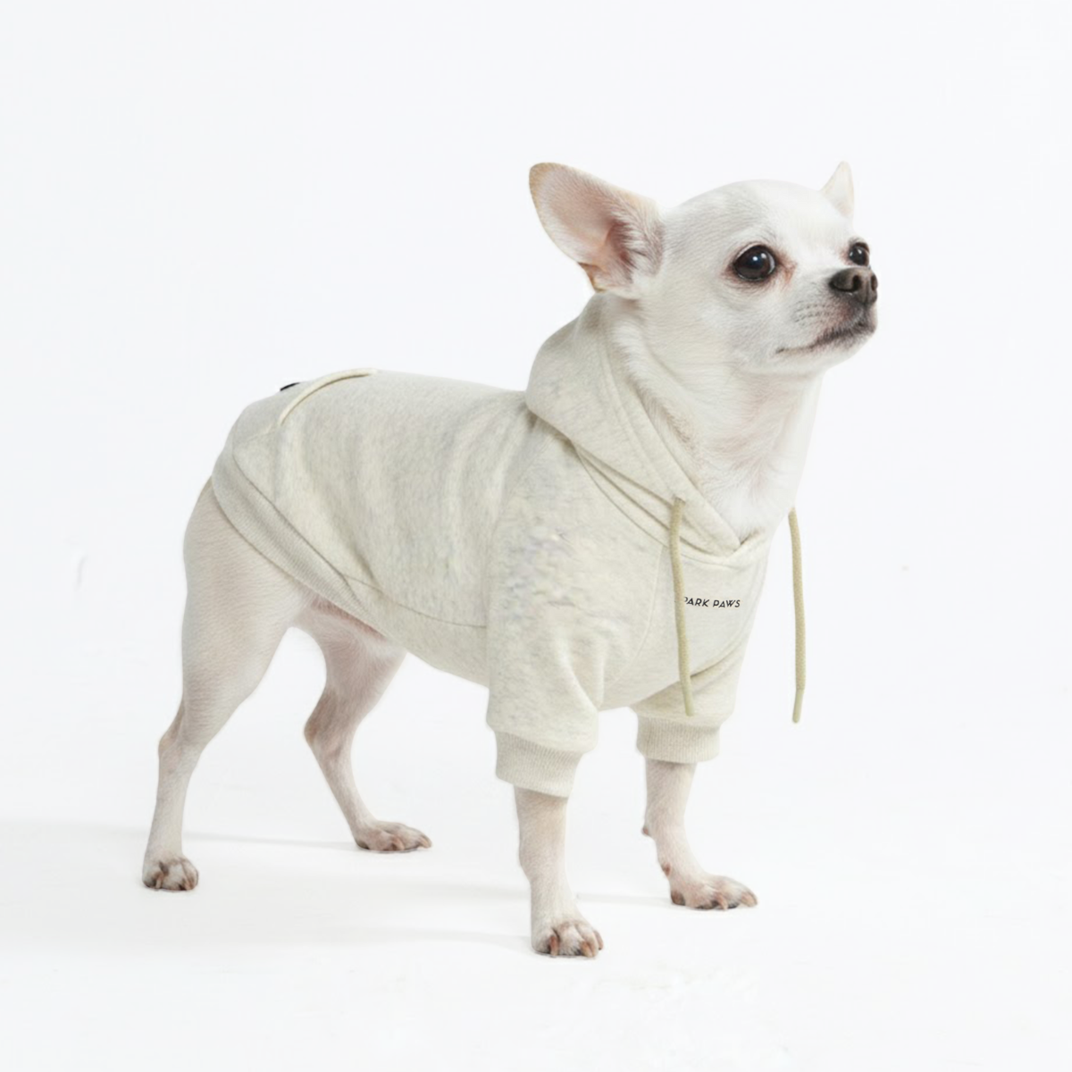 Essential Dog Hoodie - Oatmeal Heather - Image 2