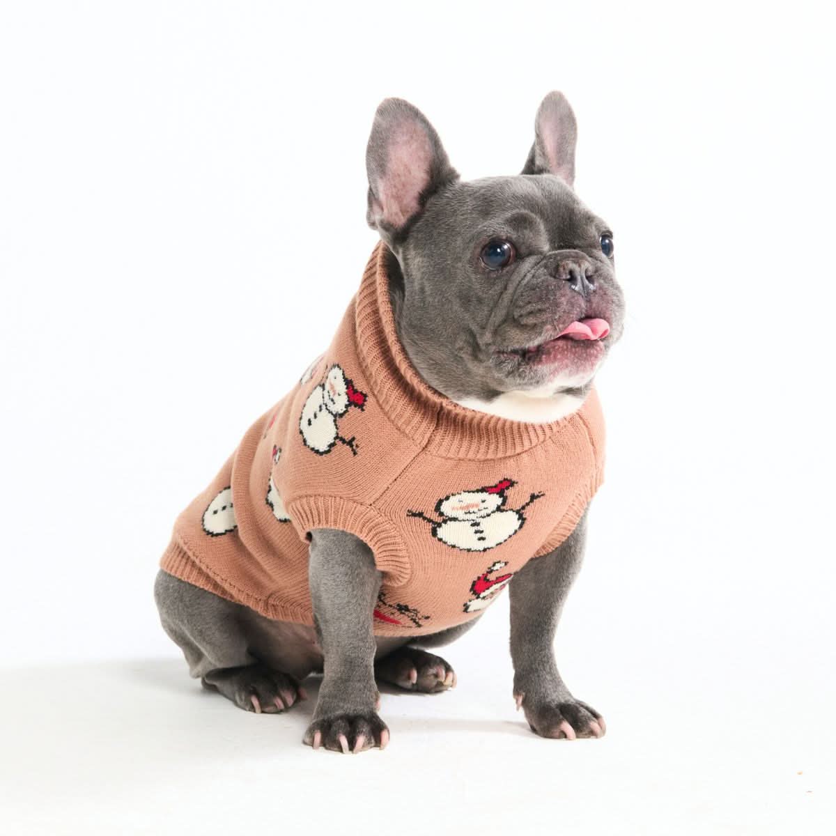 Christmas Knit Dog Sweater - Santa & Rudolph - Image 5