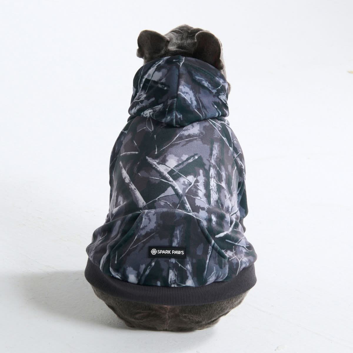 Concrete Wood Dog Hoodie - Asphalt - Image 2