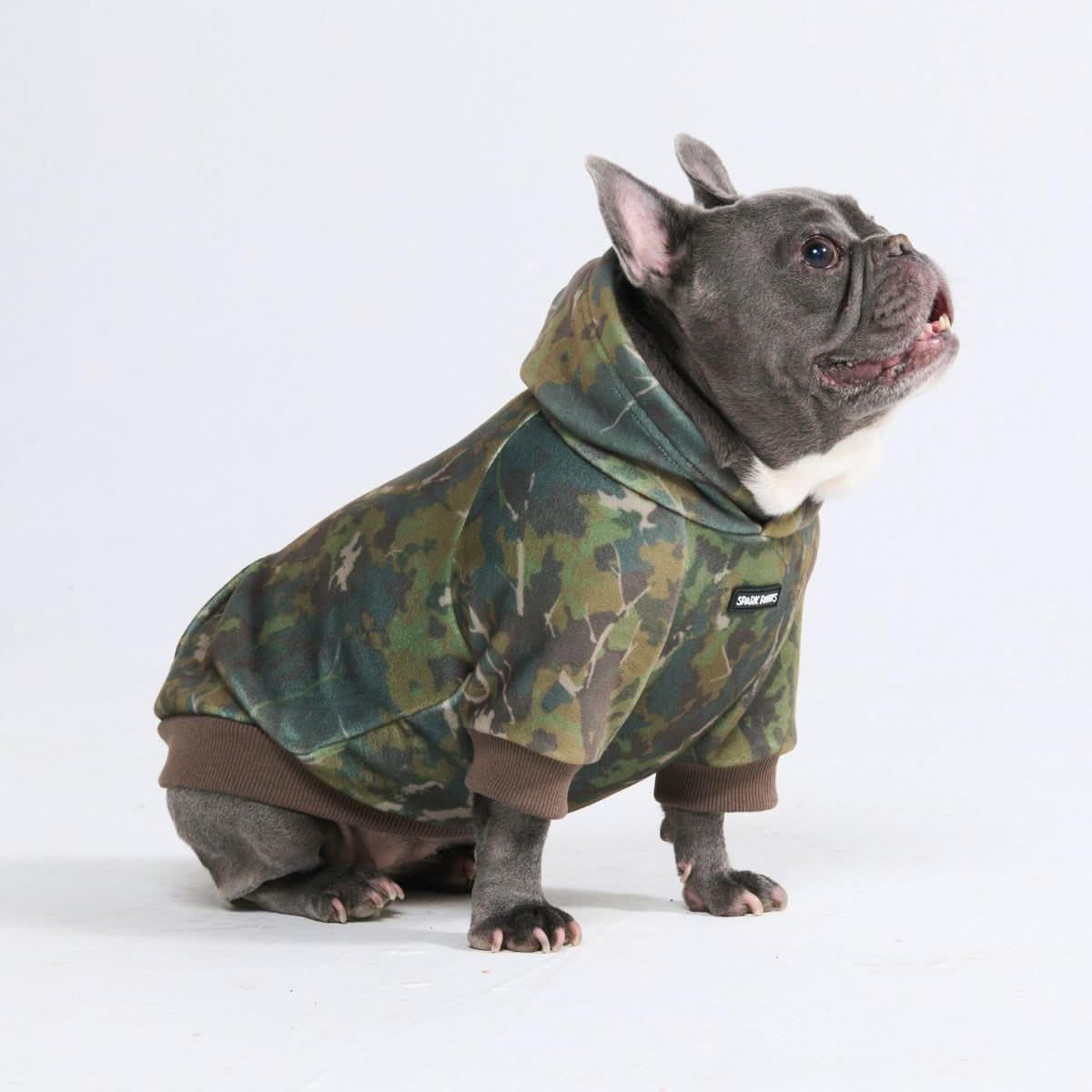 Concrete Wood Dog Hoodie - Moss - Image 10
