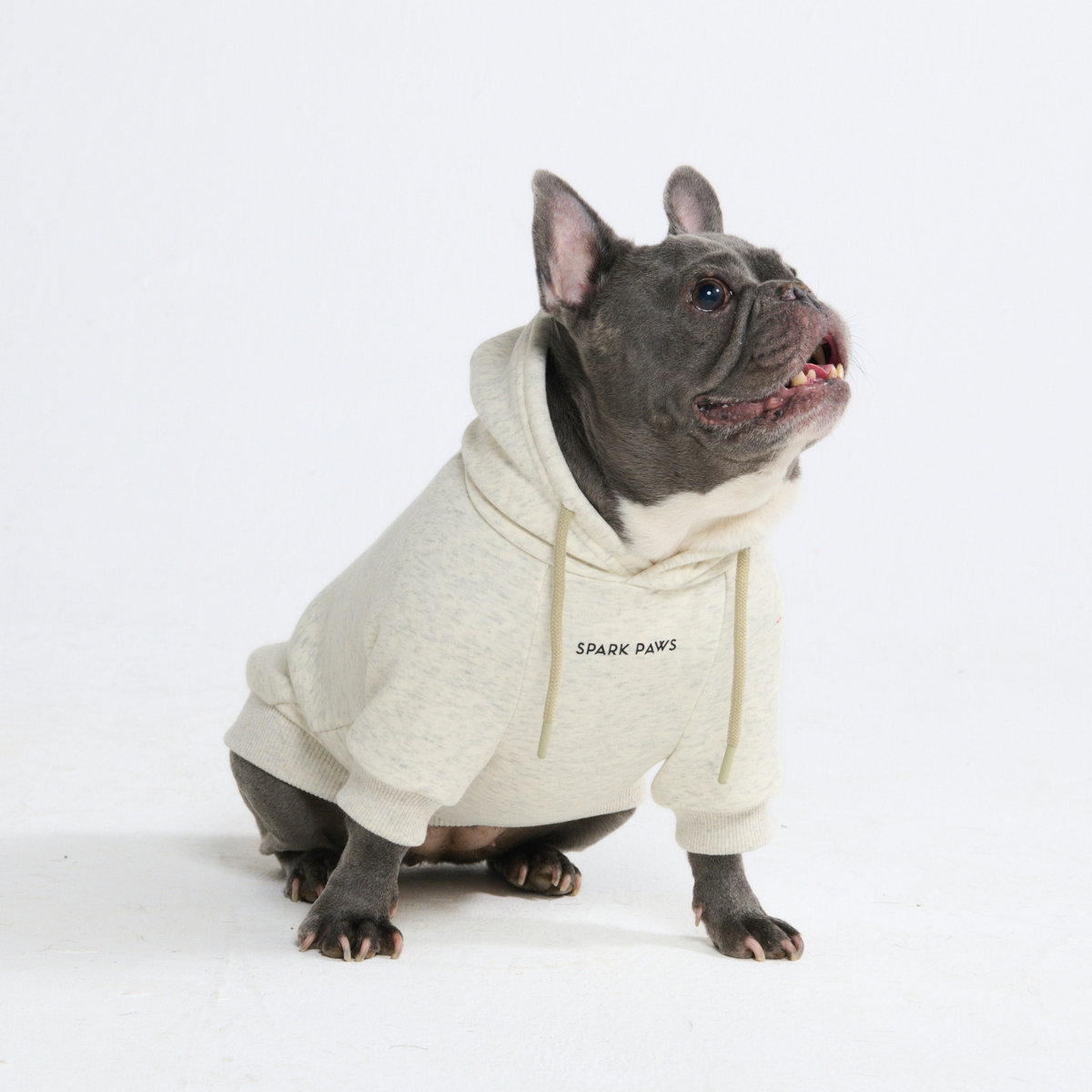 Essential Dog Hoodie - Oatmeal Heather - Image 10
