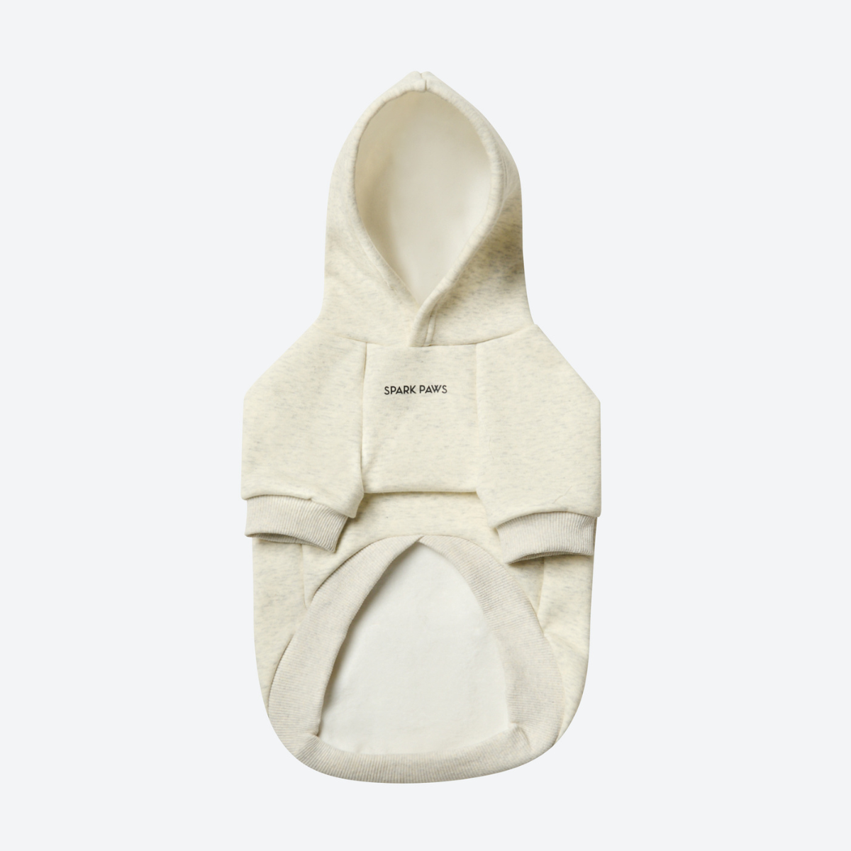 Essential Dog Hoodie - Oatmeal Heather - Image 7