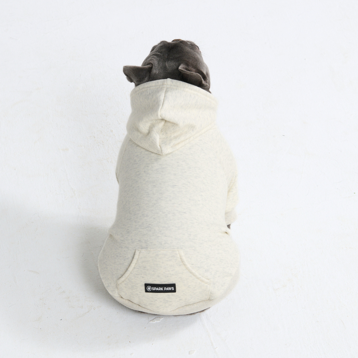Essential Dog Hoodie - Oatmeal Heather - Image 9