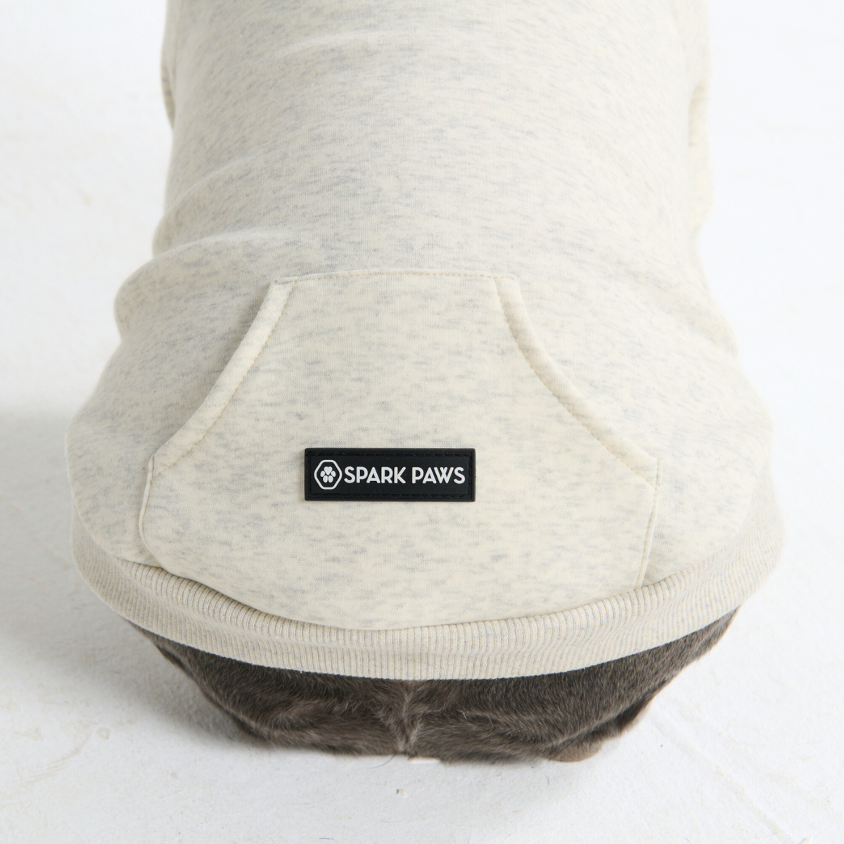 Essential Dog Hoodie - Oatmeal Heather - Image 11