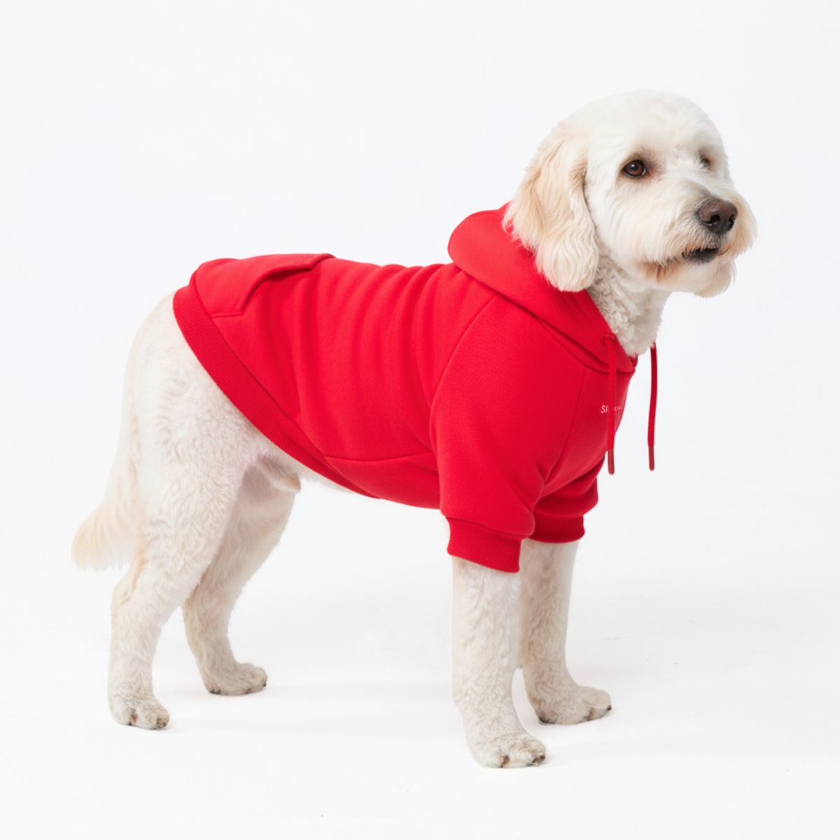 Essential Dog Hoodie - Crimson Red - Image 4