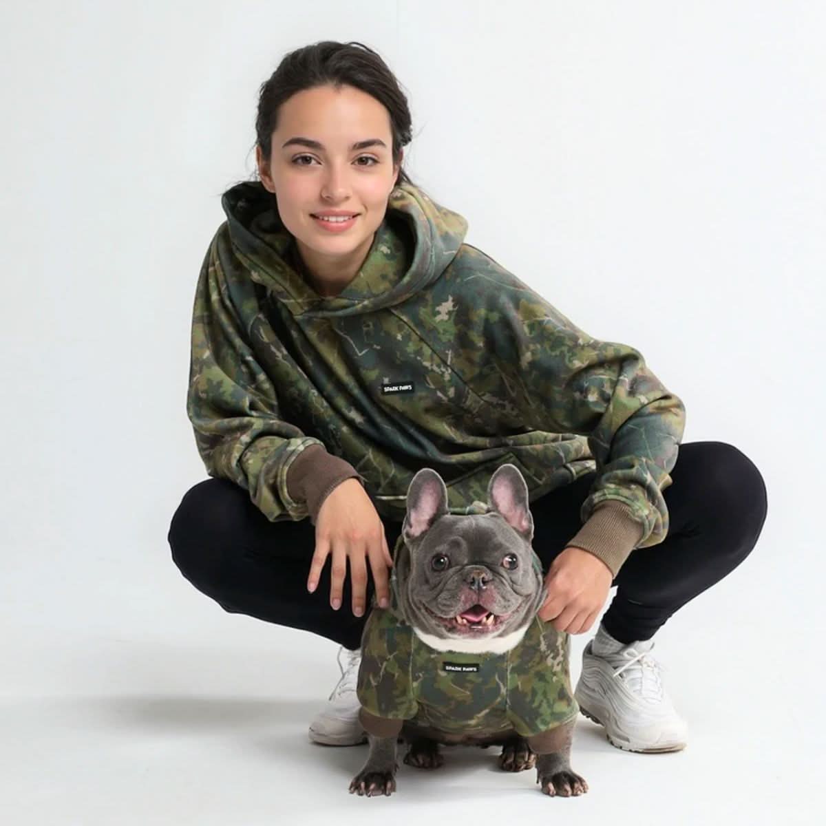 Concrete Wood Dog Hoodie - Moss - Image 14