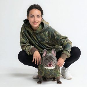 Concrete Wood Human Hoodie - Moss
