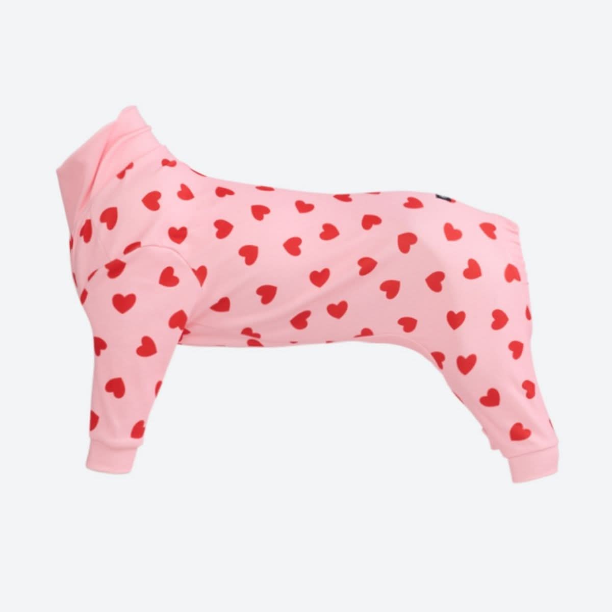 Dog Pajama - Pink Hearts - Image 4