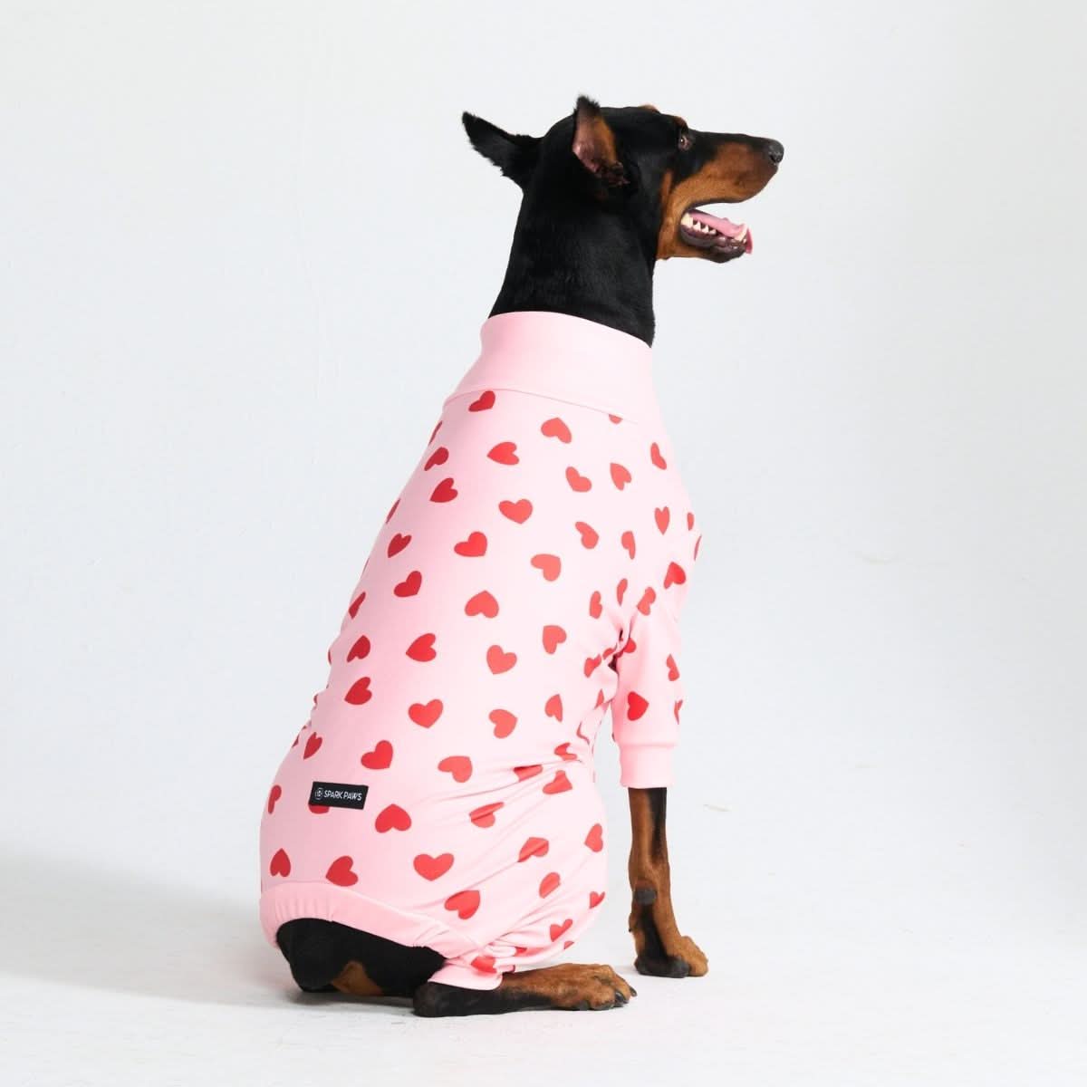 Dog Pajama - Pink Hearts - Image 2