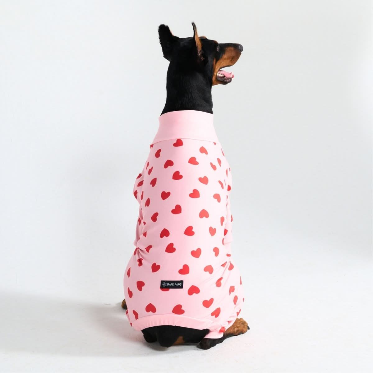 Dog Pajama - Pink Hearts - Image 3