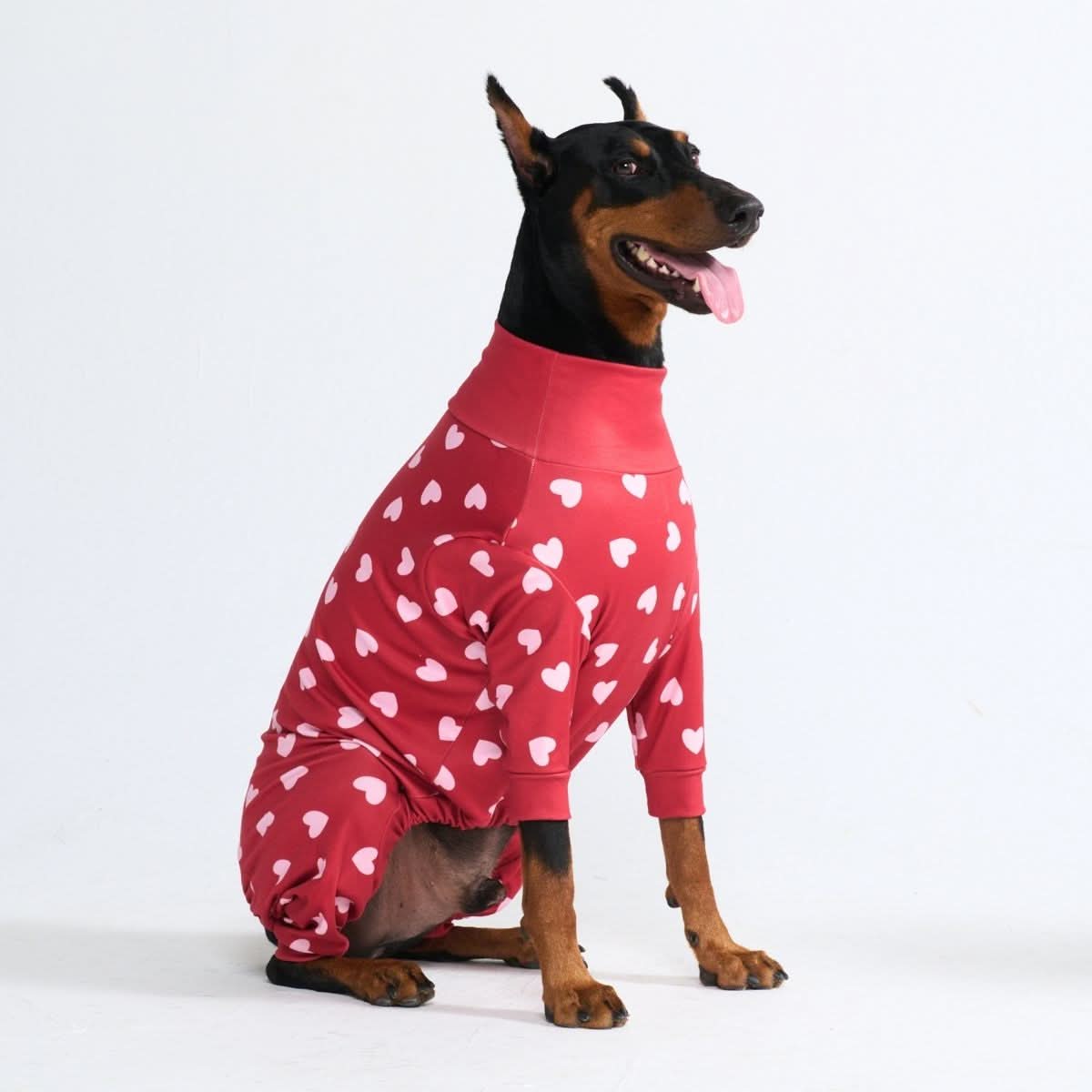 Dog Pajama - Red Hearts - Image 6