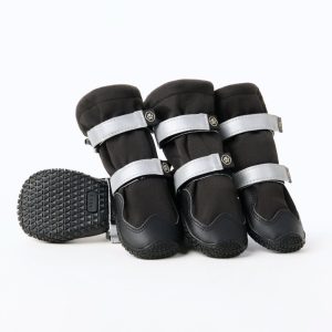 Dog Rainboots. Waterproof Dog Shoes - Black
