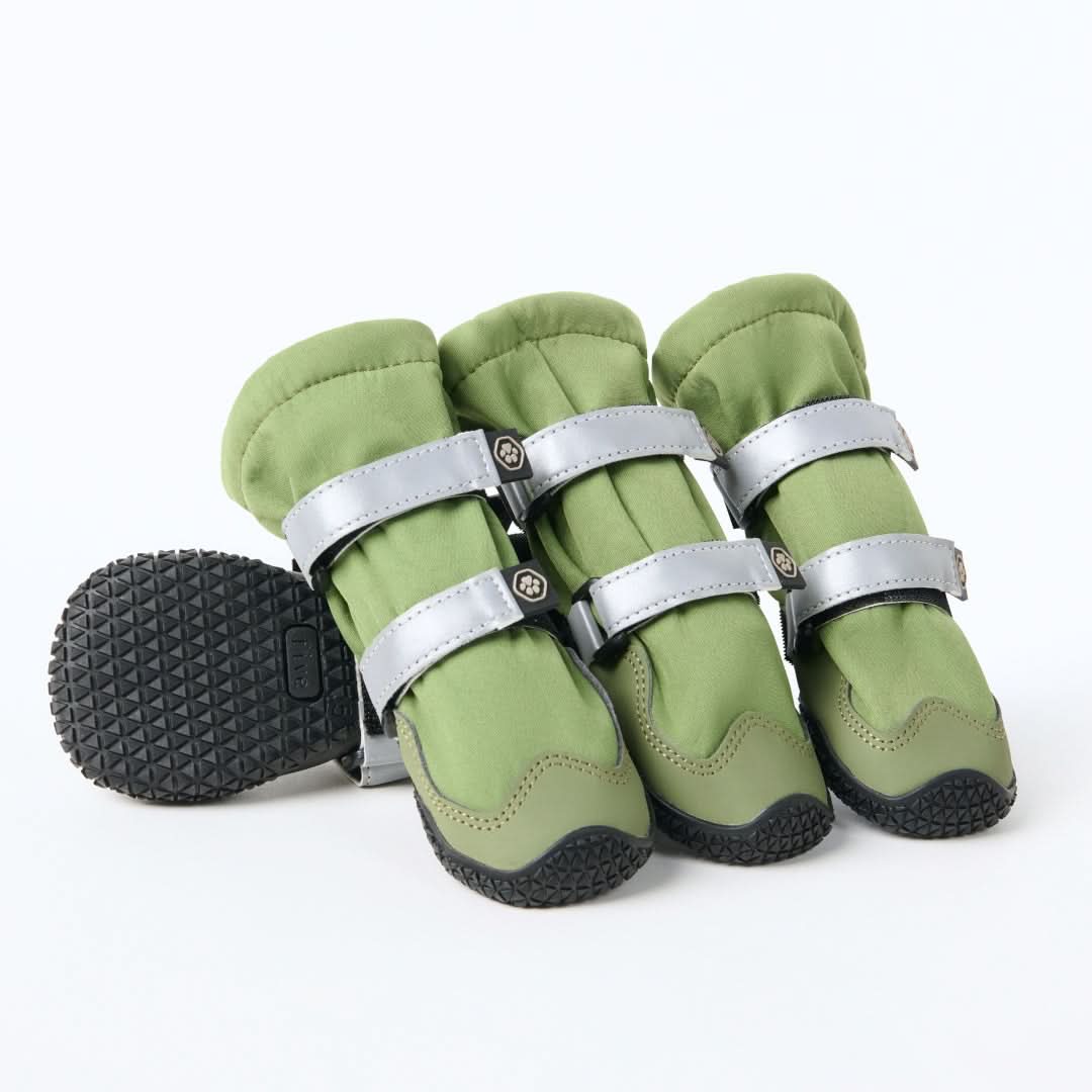 Dog Rainboots. Waterproof Dog Shoes - Green