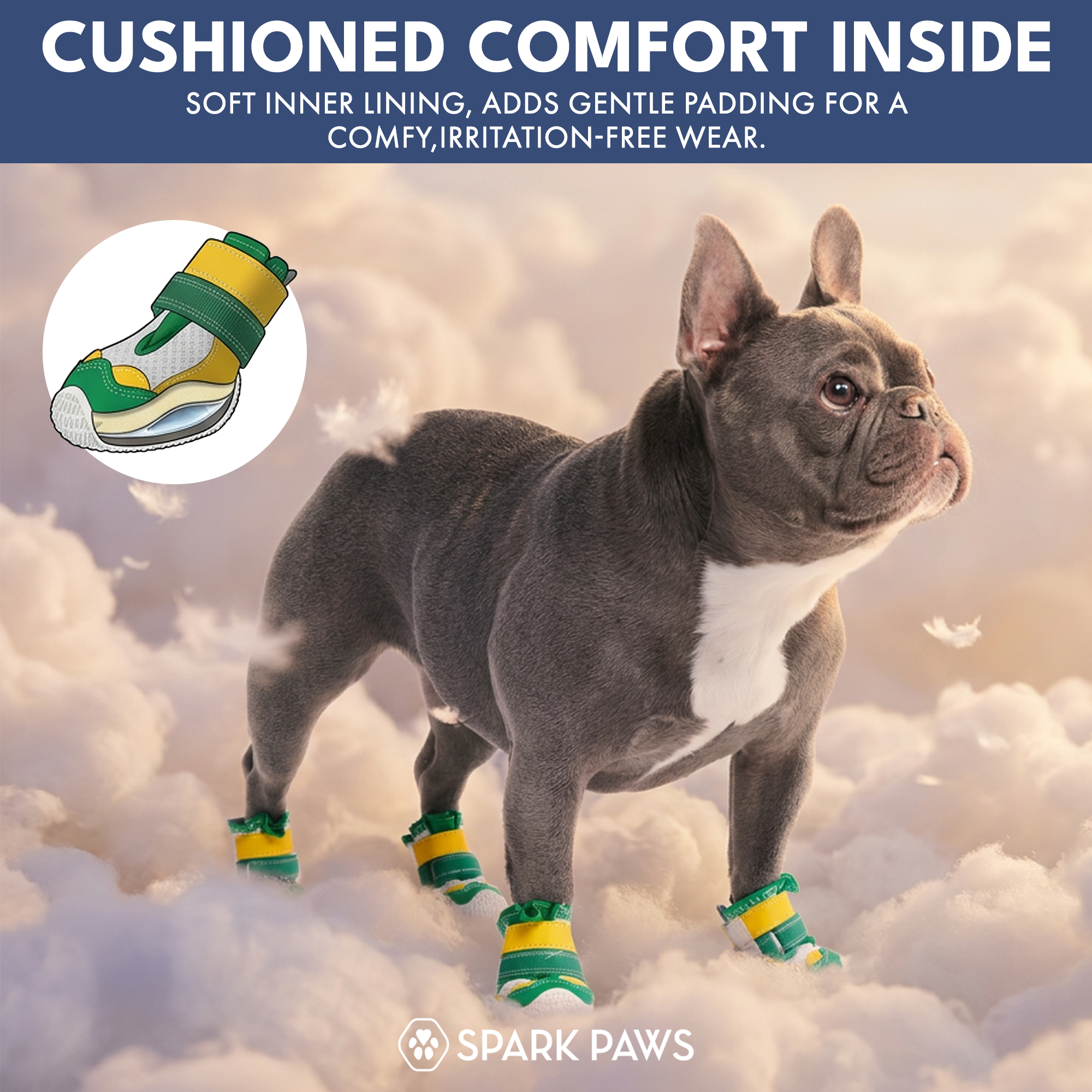 Hot Pavement Pawtector Dog Shoes - Green Yellow - Image 5