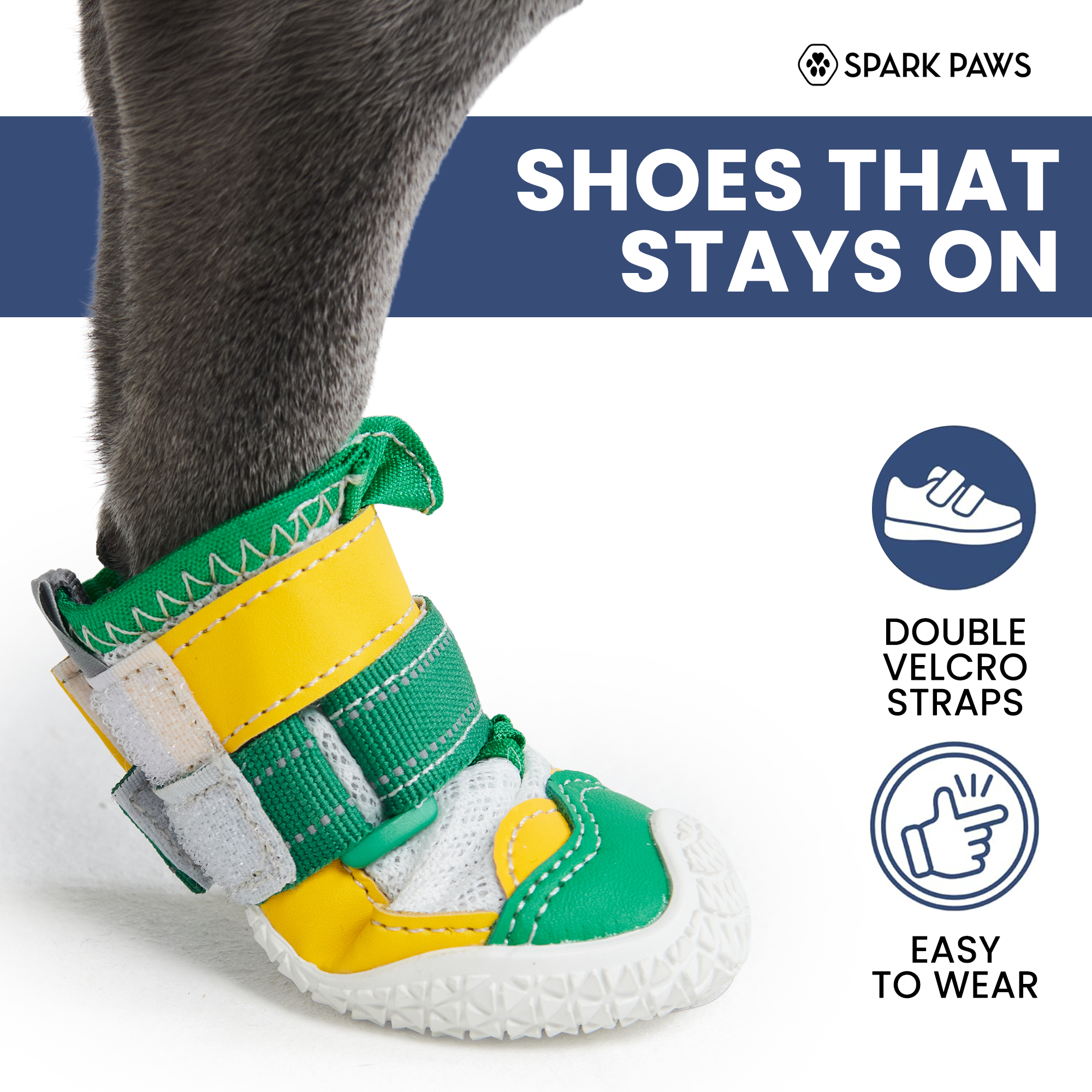 Hot Pavement Pawtector Dog Shoes - Green Yellow - Image 2