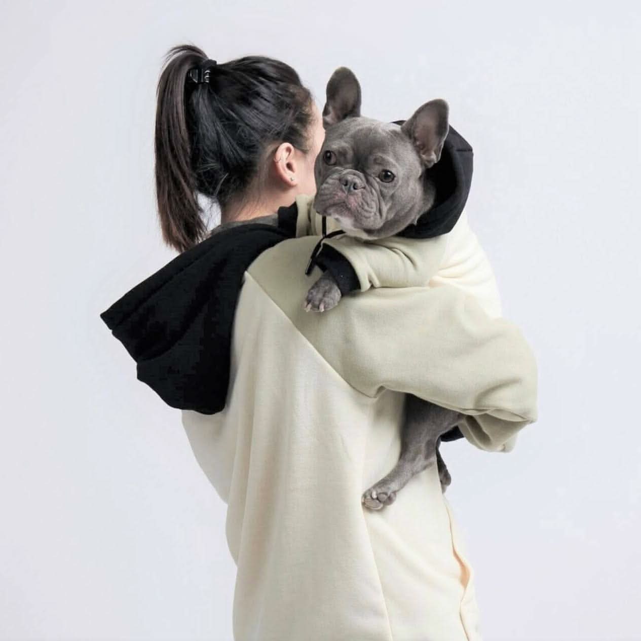Olive Cream Human Hoodie - Image 2