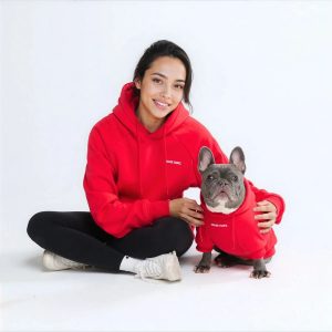 Essential Human Hoodie - Crimson Red