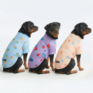 Sunblock Dog T-Shirt (3-pack) - Seashell. Berries. Pineapple