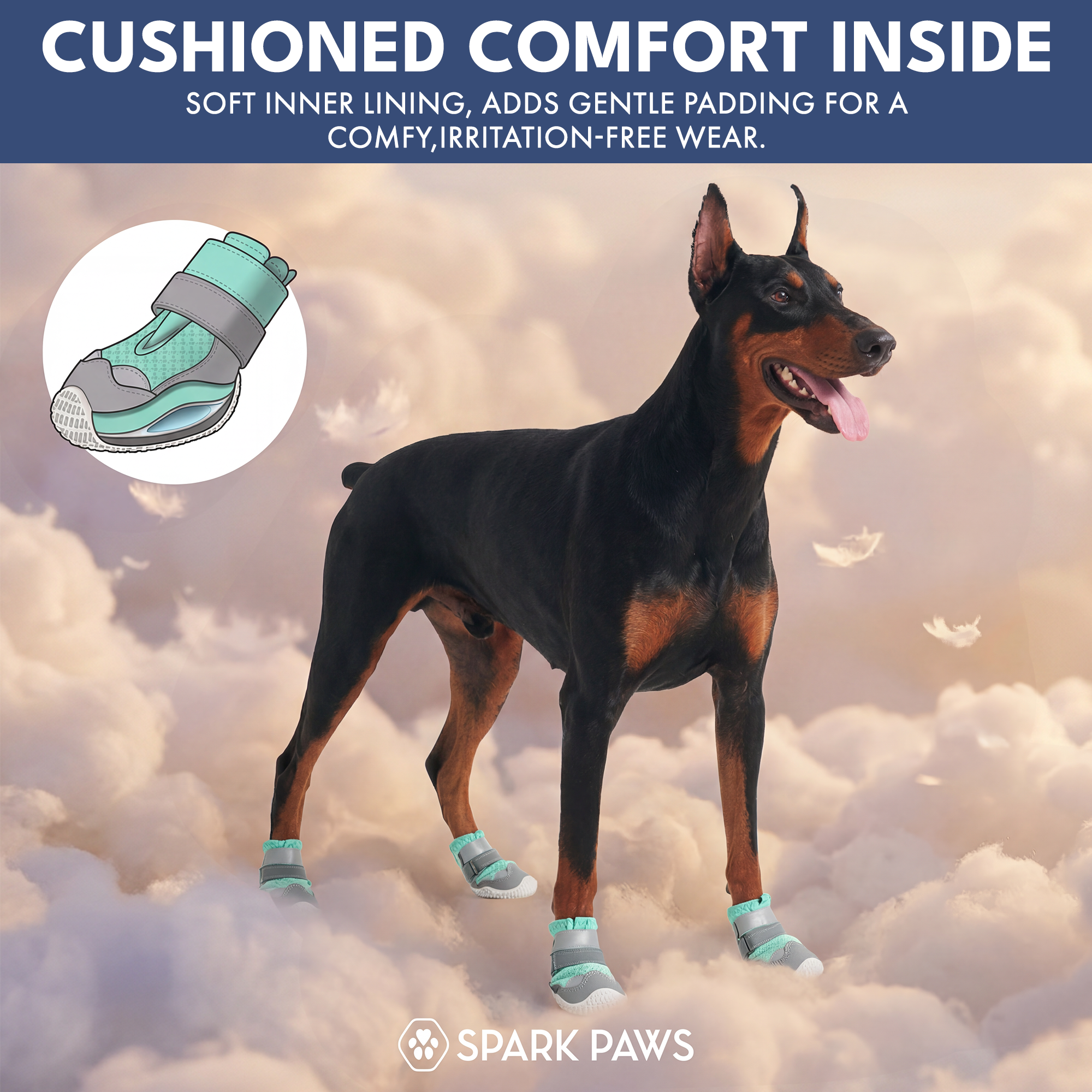 Hot Pavement Pawtector Dog Shoes - Teal - Image 5