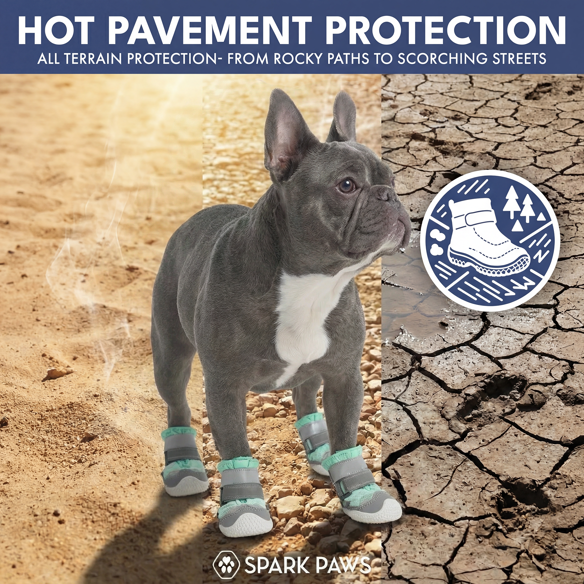 Hot Pavement Pawtector Dog Shoes - Teal - Image 3