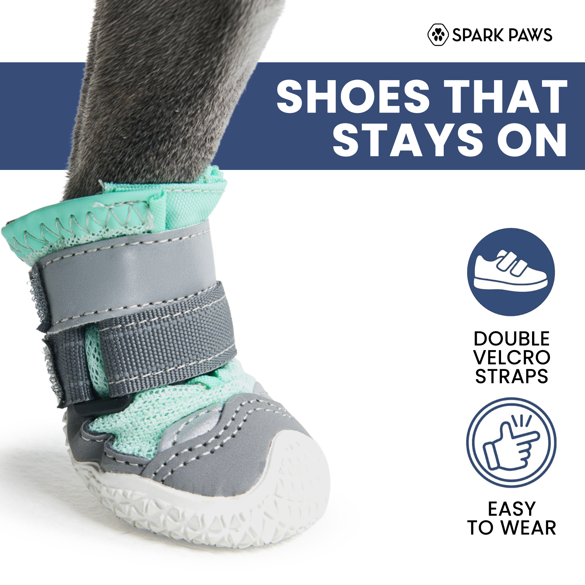 Hot Pavement Pawtector Dog Shoes - Teal - Image 2