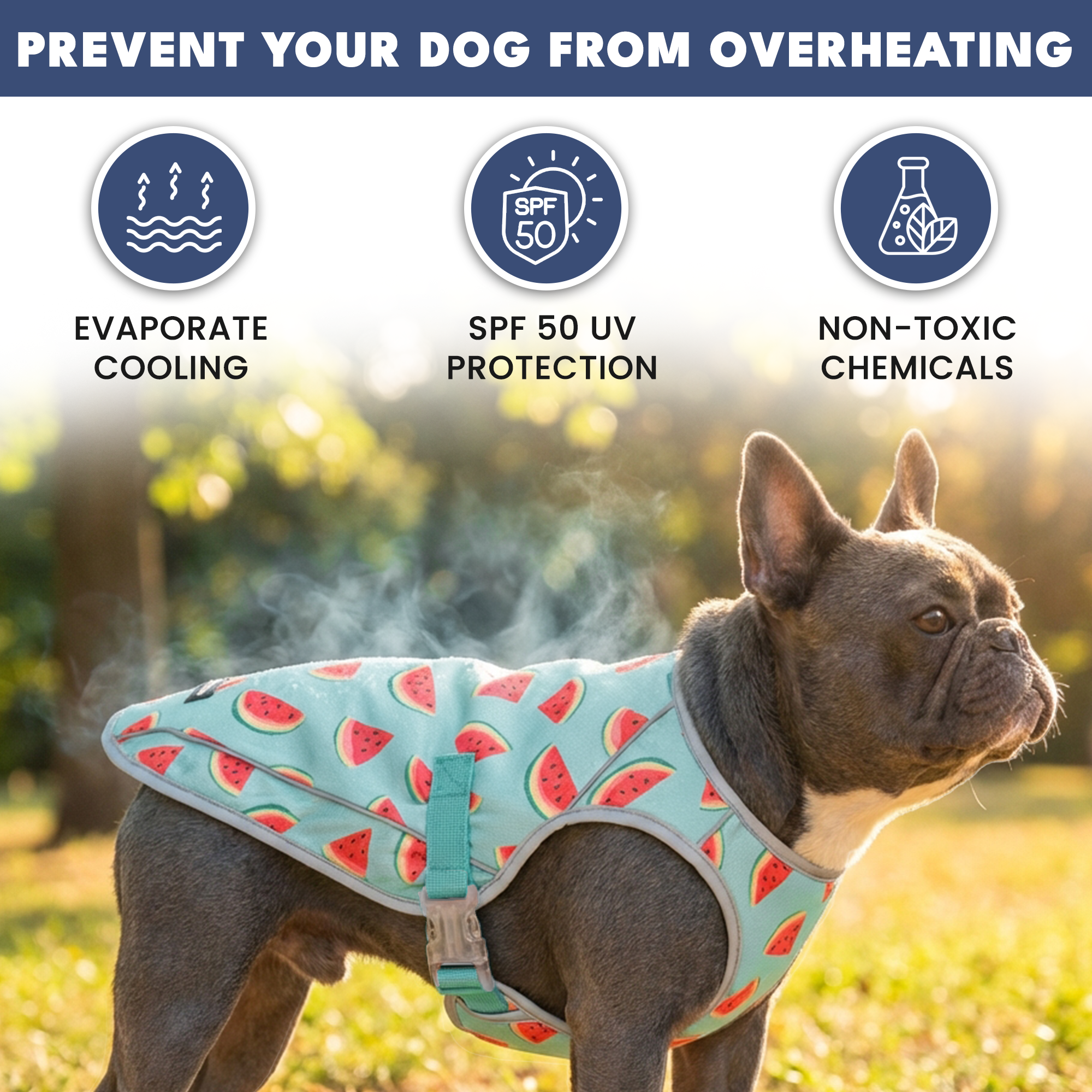 Dog Cooling Vest (2-pack) - Popsicles & Watermelon - Image 2