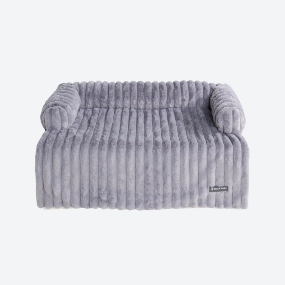 Luxury Couch Cover Dog Bed - Grey - Image 2